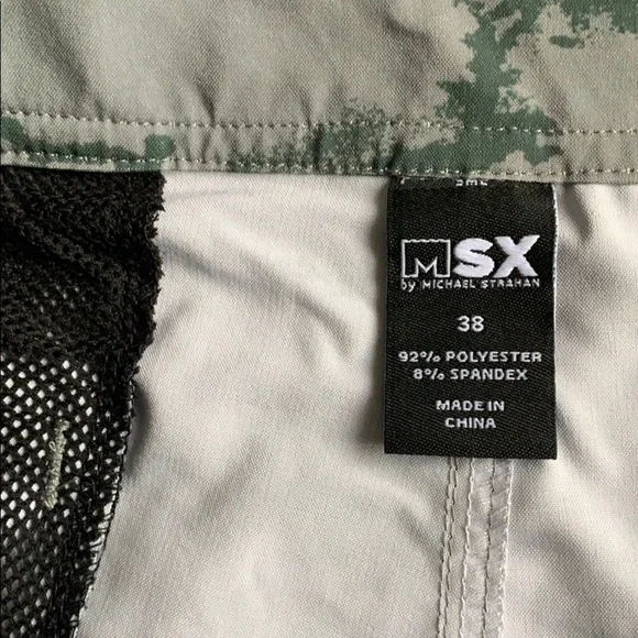 MSX Strahan Green Camo Board Shorts Swim Trunks - Picture 6 of 10